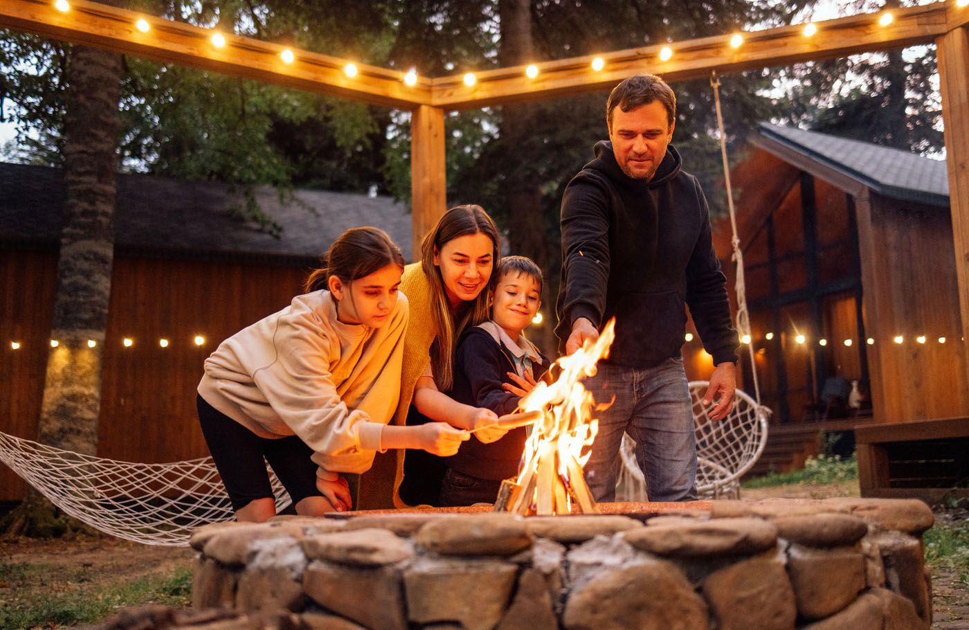 An image of a family walking down a city street - Rest Easy Pest Control offers expert pest control services in Raritan, NJ to protect your home or business.